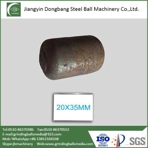 銅鉱石鉱山用鋼材シルペブの研削